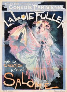 Plakat, das Loie Fuller als 